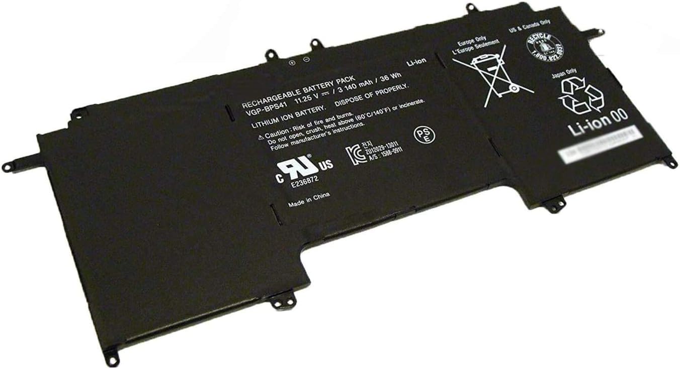 WISTAR VGP-BPS41 Replacement Battery Compatible with Sony Vaio Flip 13 SVF13N SVF13N13CXB Loptop -11.25V 36Wh